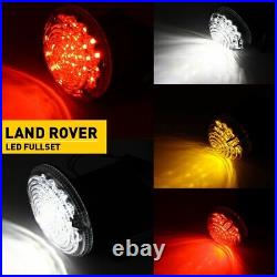 11PCS Fits For Land Rover Defender Led Deluxe Clear Upgrade Lamp Light Kit UK