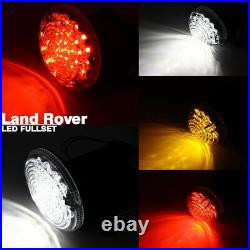 11PCS LAMPS Fits LAND ROVER DEFENDER LED DELUXE SMOKE UPGRADE FOG LIGHT KITS