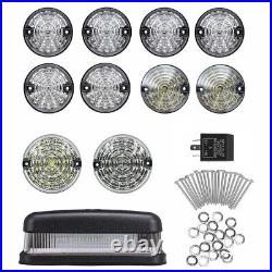 11x Fit For Land Rover Defender Clear LED Light Assembly Upgrade 1990-2016 IP68