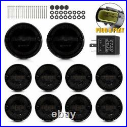 11x LED Coloured Light Upgrade Kit Fit Land Rover Defender 90 / 110 / 130 Smoked