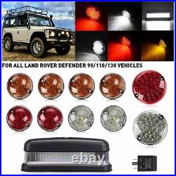11x Light Indicators Brake/Stop Side Lights FIT Land Rover Defender 90/ 110/ 130