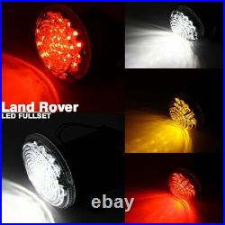11x Lights Fit For Land Rover Defender 90/110/130 DELUXE CLEAR LED Upgrade Kit