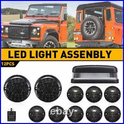 12xLED Smoke Light Upgrade Kit Fits For Land Rover Defender 90 110 130 1983-1990