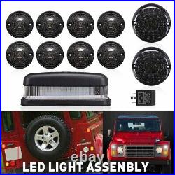 12xLED Smoke Light Upgrade Kit Fits For Land Rover Defender 90 110 130 1983-1990