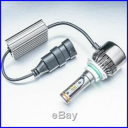 2pcs HID 6000K/3000K Dual-Color Switch LED H10 Hi/Lo Beam Headlight Bulbs Kit