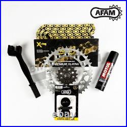 AFAM Upgrade X Chain Sprocket Kit fits Kawasaki GPX250R 250 EX Ninja 88-07