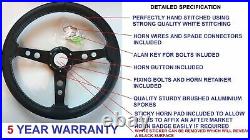 Aftermarket Steering Wheel & Boss Kit Hub Fit Vw T4 Transporter 96-03 Black