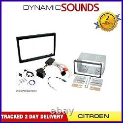 Car Double Din Stereo Upgrade Fitting Kit With Steering Control for Citroen