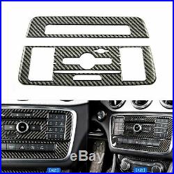 Carbon Fiber Interior Trim Cover Sticker Package for Mercedes Benz 13-18 CLA GLA