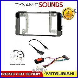 Complete Double Din Car Stereo Upgrade Fitting Kit with SWC for Mitsubishi L200