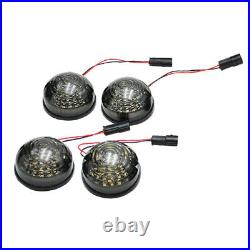 Complete Smoked LED Light Lamp Upgrade Kit Fit For Land Rover Defender 90 110