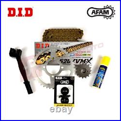 DID AFAM ZVMX Gold Upgrade Chain and Sprocket Kit fits BMW S1000RR 2015-2018