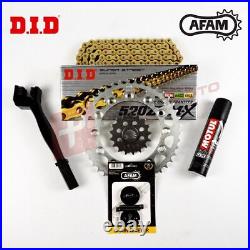 DID AFAM ZVMX Gold Upgrade Chain and Sprocket Kit fits Suzuki GSXR750 Y-K3 00-03