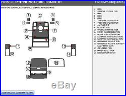 Dash Trim Premium Kit 43 Pcs + Upgrade Kit 19 Pcs Fits Porsche Cayenne 2003-2008