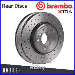 Fit Audi A4 A5 A6 A7 Q5 Brembo Xtra Drilled Brake Discs Solid Rear 300mm Upgrade