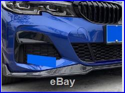 Fit For 2019-2021 BMW 3 Series G20 M Sport Carbon Fiber Front Bumper Lip Spoiler