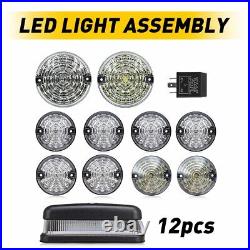 Fit Land Rover Defender 90/110/130 Clear LED Light Assembly Upgrade Waterproof