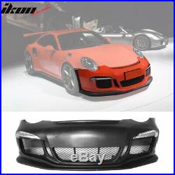 Fits 05-12 Porsche 997 to 991 GT3 RS Style Front Bumper Conversion DRL Lights