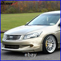 Fits 08-10 Accord Mugen Type Front Lip Painted #NH700M Alabaster Silver Metallic