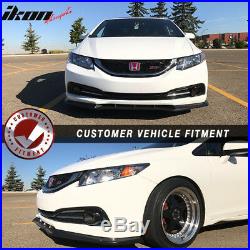 Fits 13-15 Honda Civic IKON V3 Style Front Bumper Lip Poly Urethane