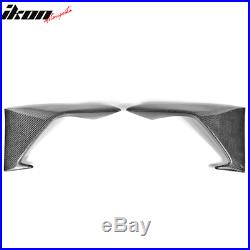 Fits 16-19 BMW F87 M2 A Style Side Lip Winglets Splitter Carbon Fiber