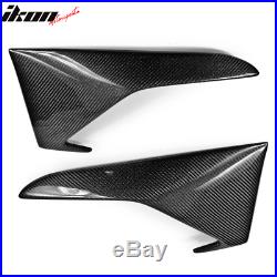 Fits 16-19 BMW F87 M2 A Style Side Lip Winglets Splitter Carbon Fiber