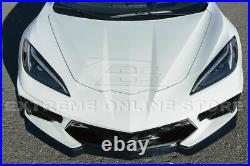 Front Lip Fits 20-Up Corvette C8 Stingray Z51 Unpaint PRIMER BLACK GM 5VM Style