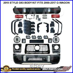 G63 Body Kit Bumper Grille Flare lights Fits 90-18 2019 style facelift upgrade