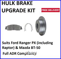 Hulk Brake Upgrade Kit Front Fits Ford Ranger Px. Mazda Bt50 Cduk-03