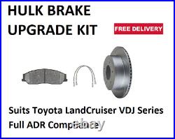 Hulk Brake Upgrade Kit Front Fits Landcruiser Vdj Series Cduk-01