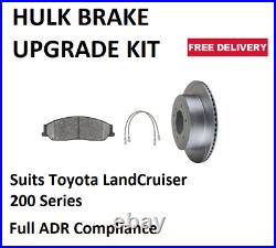 Hulk Brake Upgrade Kit Front Fits Toyota Landcruiser 200 Series Cduk-13