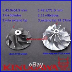 Kinugawa Turbo GTX Billet Upgrade CHRA Kit Fits TOYOTA 1JZ-GTE CT15B (49.2/71mm)