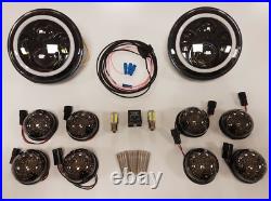 LED Light Upgrade Kit Full Smoked Fit for Land Rover Defender 90 / 110 / 130