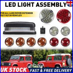 LED Light Upgrade Kit Full Smoked For Fog Reverse FIT Land Rover 90/110 Defender