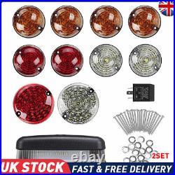 LED Light Upgrade Kit Full Smoked For Fog Reverse FIT Land Rover 90/110 Defender