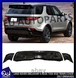 Land Rover Discovery 5 2017+ Rear Bumper Upgrade Kit Tow Cover & Trims Black