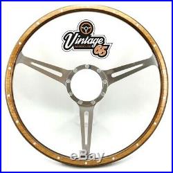 Land Rover Series 2 2a 3 16 Dished Wood Rim Steering Wheel & Boss Fitting Kit