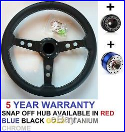 Performance Steering Wheel And Snap Off Boss Kit Fit Vw T25 T3 T4 Transporter