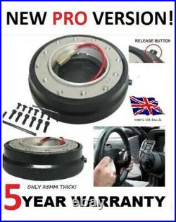 Quick Release Snap Off Steering Wheel & Boss Hub Kit Fit Vw T4 Transporter 96 On
