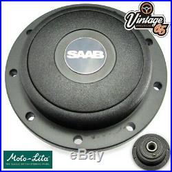 SAAB 95 96 V4 Moto-Lita Classic 9 hole Steering Wheel Boss Fitting Kit Black