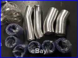 Sale- Intercooler Piping + Silicone Hose Full Upgrade Kit Fit 300zx Z32 Vq30