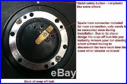 Snap Off Quick Release Steering Wheel And Boss Kit Hub Fit Vw T2 T4 Transporter