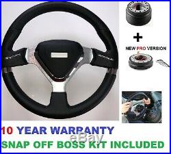 Snap Off Steering Wheel & Boss Kit For Ford Fiesta Mk6 Mk7 Focus Mk1 Mk2 Mk3
