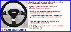 Sport Racing Race Steering Wheel 350mm And Boss Kit Fits Vw Golf + More