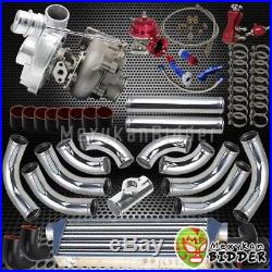 Universal T3/T4 2.5 12PC Piping/Coupler 400+HP V-Band Turbo Charger Upgrade Kit