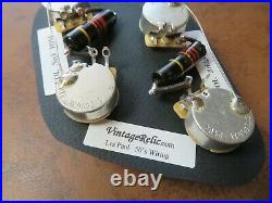 Upgrade Wiring Kit vintage 1950s. 022 uF Bumblebee Caps CTS fit Gibson LP Std