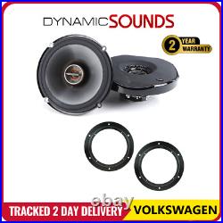 Volkswagen 6.5 2 Way Shallow Fit Car Front Door Coaxial Speakers Upgrade Kit