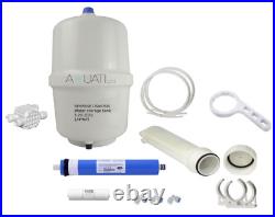 Water Filter Upgrade Complete Reverse Osmosis kit with membrane, fittings & Tank